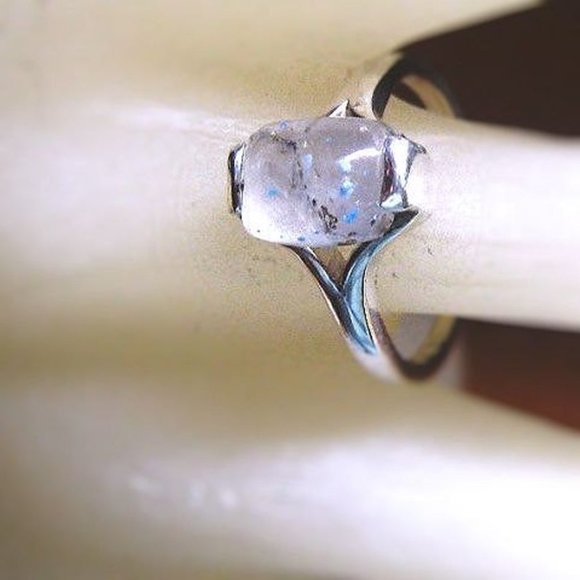 GriffinsNest Jewelry - Dainty Medusa Quartz cushion cut ring